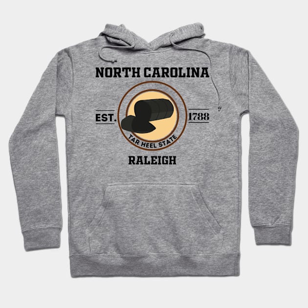 North Carolina state Hoodie by Freaky Designer